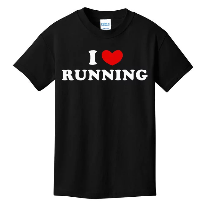 I Love Running Kids T-Shirt