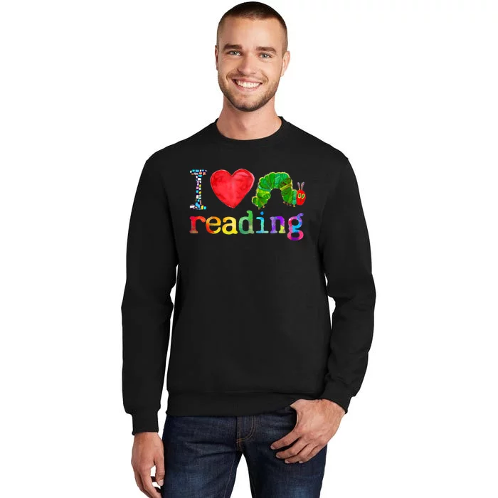 I Love Reading Cute Heart Funny Bookworm Book Lover Teacher Sweatshirt