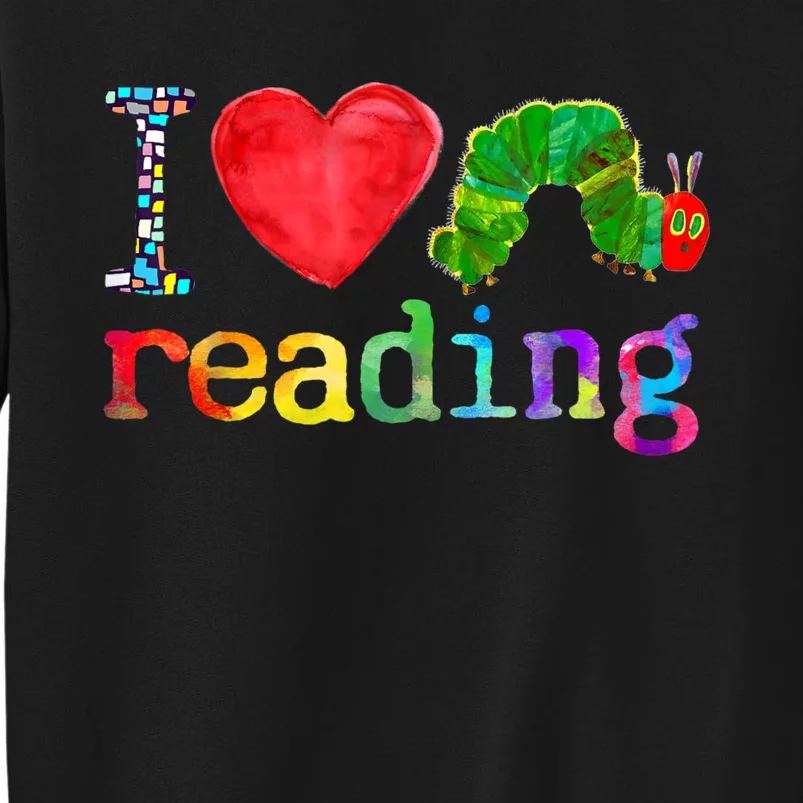 I Love Reading Cute Heart Funny Bookworm Book Lover Teacher Sweatshirt