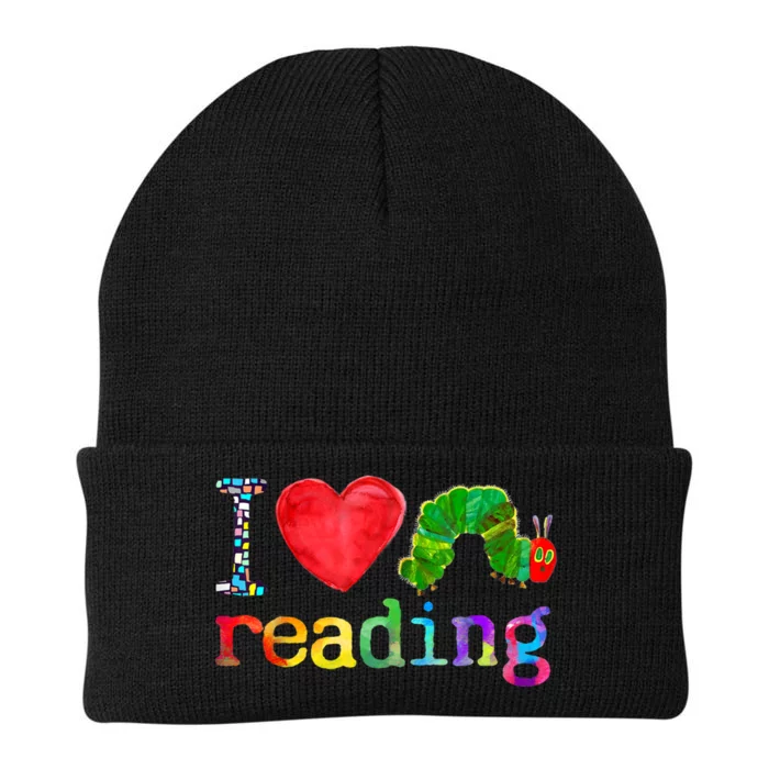 I Love Reading Cute Heart Funny Bookworm Book Lover Teacher Knit Cap Winter Beanie