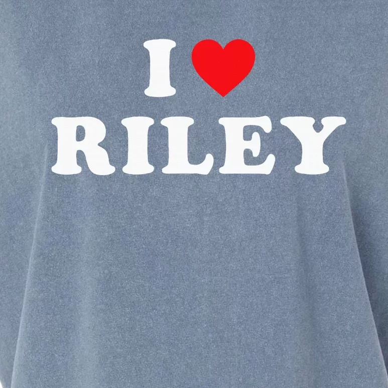 I Love Riley I Heart Riley Garment-Dyed Women's Muscle Tee