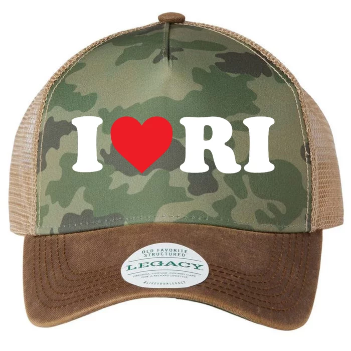 I Love Ri Heart Rhode Island Legacy Tie Dye Trucker Hat