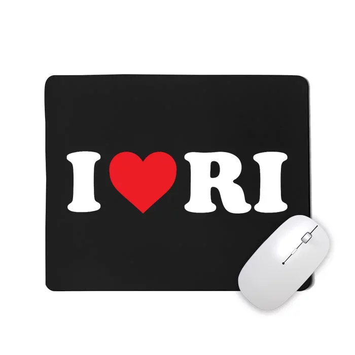 I Love Ri Heart Rhode Island Mousepad