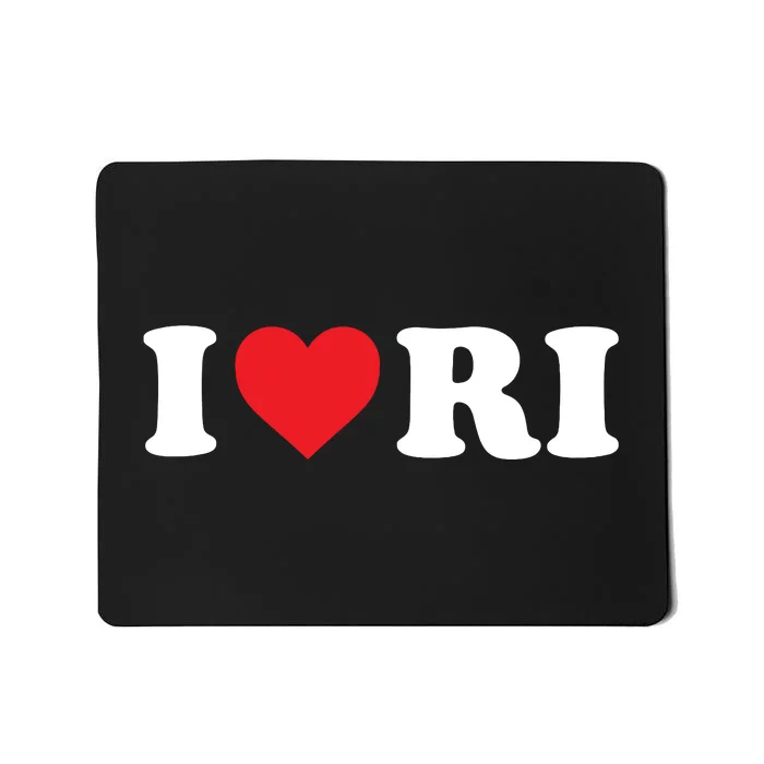 I Love Ri Heart Rhode Island Mousepad