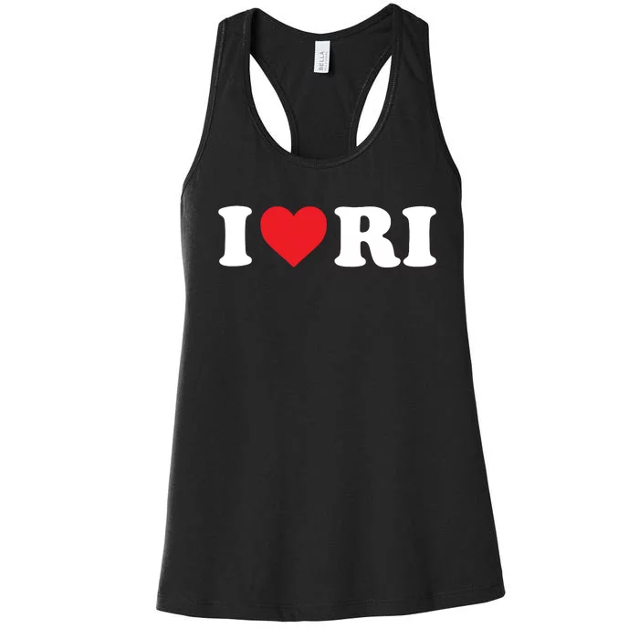 I Love Ri Heart Rhode Island Women's Racerback Tank