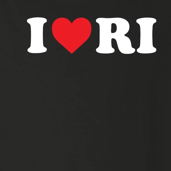 I Love Ri Heart Rhode Island Toddler Long Sleeve Shirt