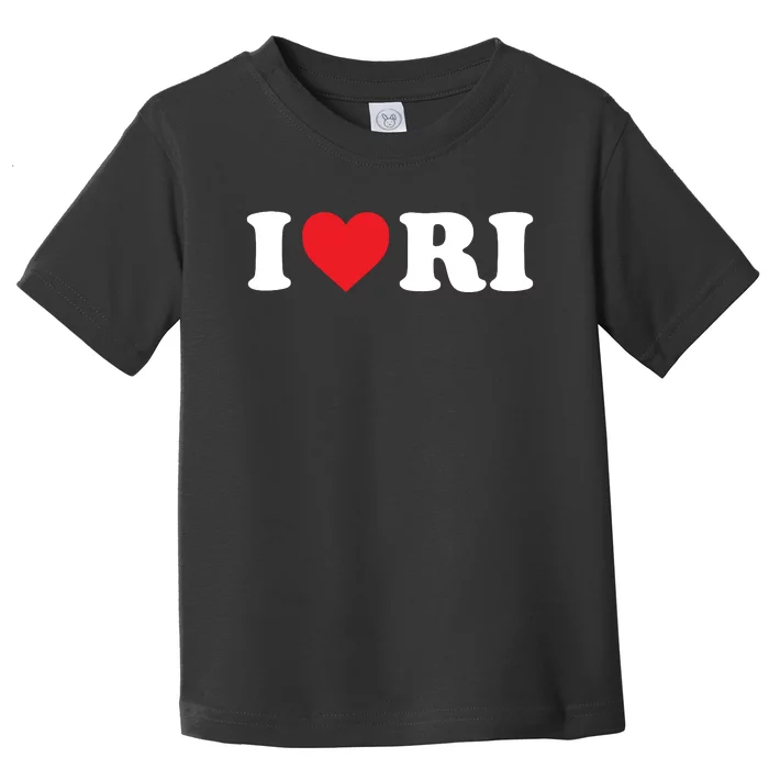 I Love Ri Heart Rhode Island Toddler T-Shirt