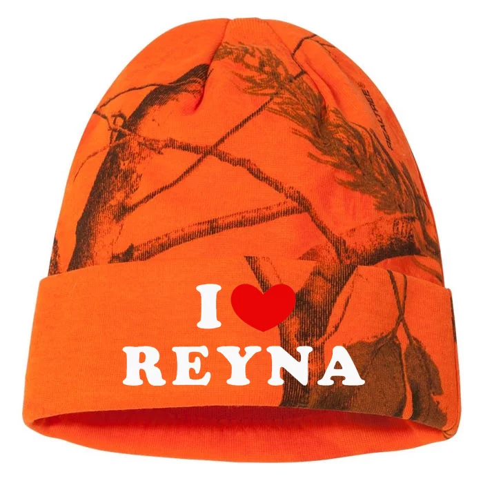 I Love Reyna I Heart Reyna Kati - 12in Camo Beanie