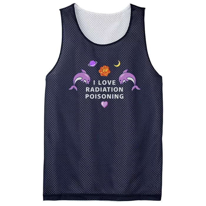 I Love Radiation Poisoning Mesh Reversible Basketball Jersey Tank