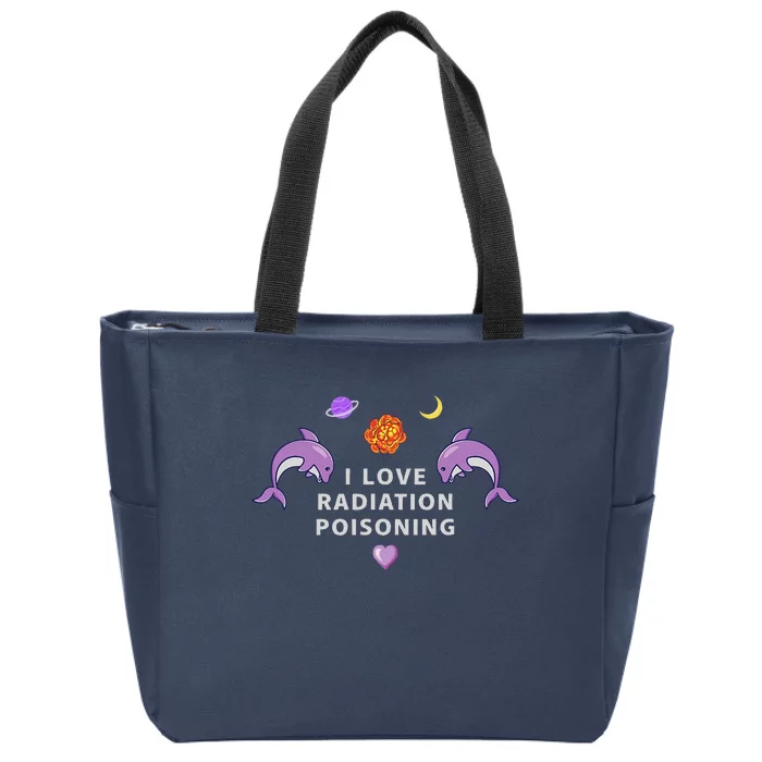 I Love Radiation Poisoning Zip Tote Bag