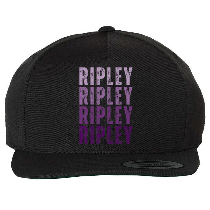 I Love Ripley Personalized Name Ripley Vintage Wool Snapback Cap