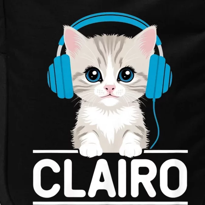 I Love Red Heart Personalized My Clairo First Name Cat Impact Tech Backpack