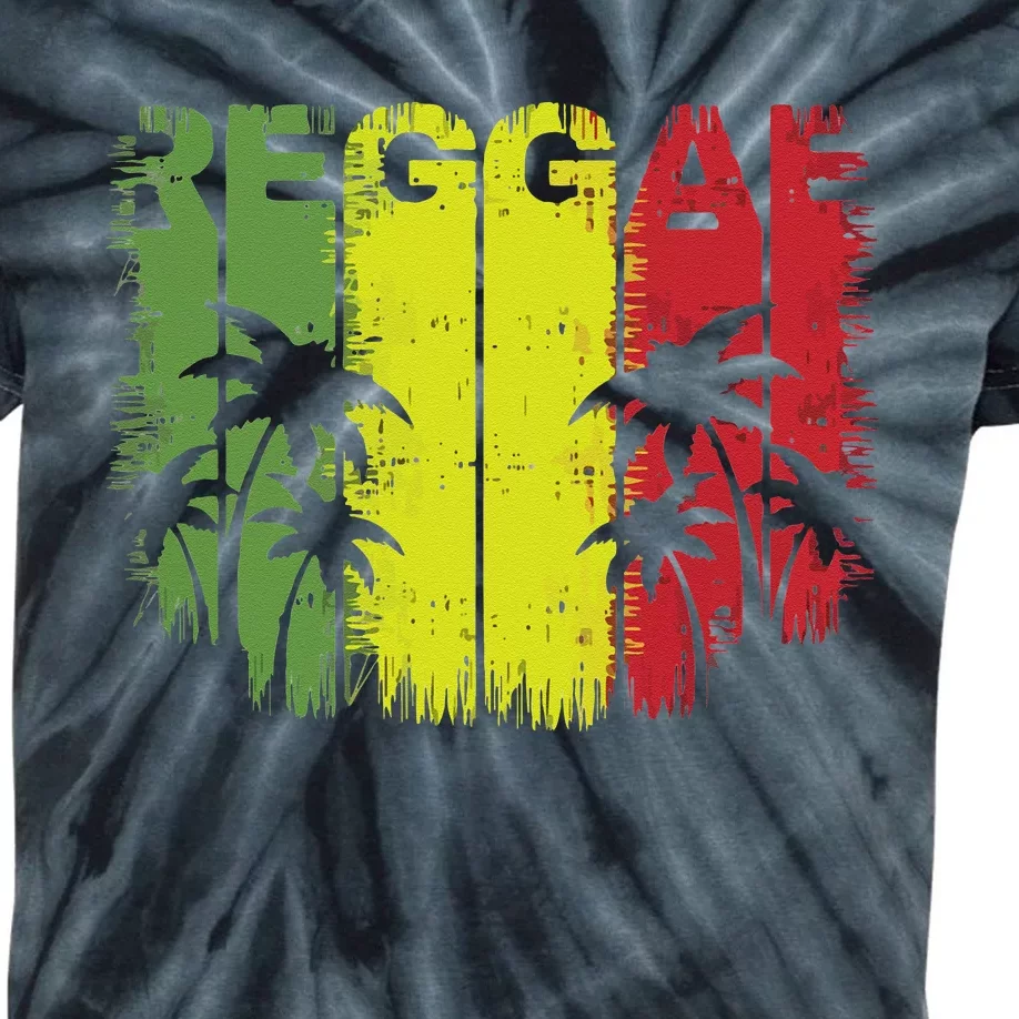 I Love Reggae Music Hoodie Kids Tie-Dye T-Shirt