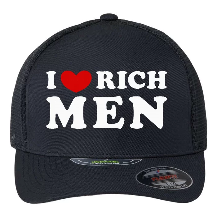 I Love Rich Flexfit Unipanel Trucker Cap