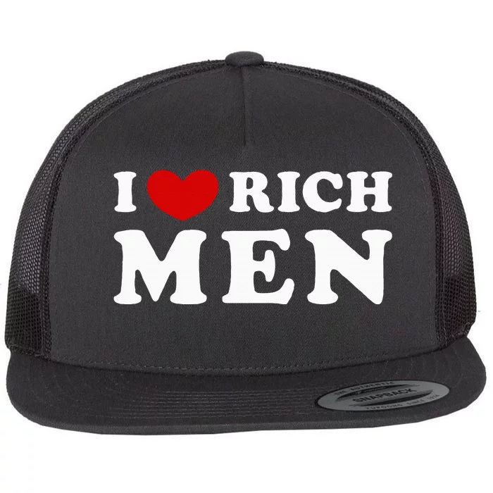 I Love Rich Flat Bill Trucker Hat