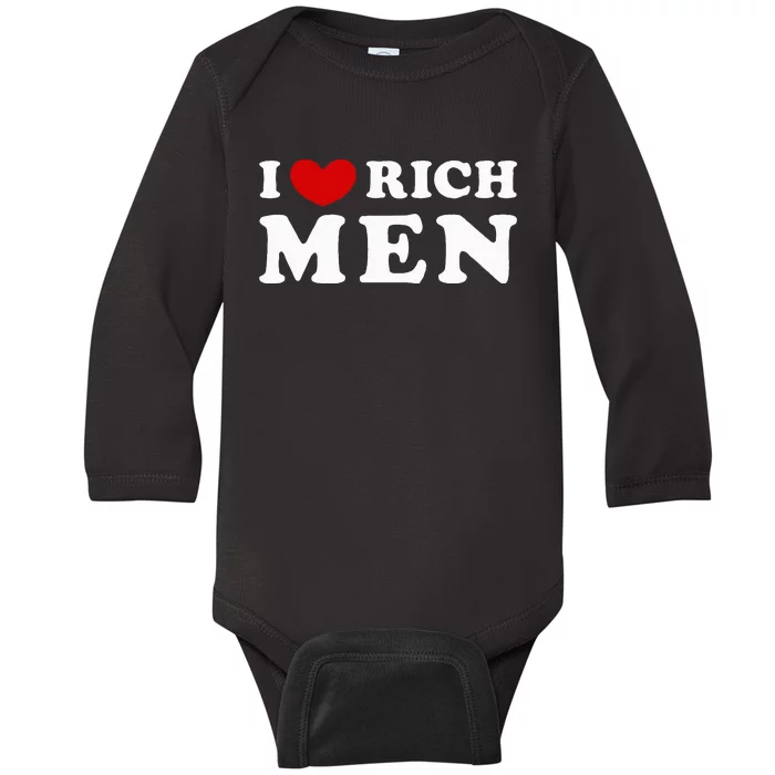 I Love Rich Baby Long Sleeve Bodysuit