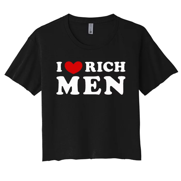 I Love Rich Women's Crop Top Tee