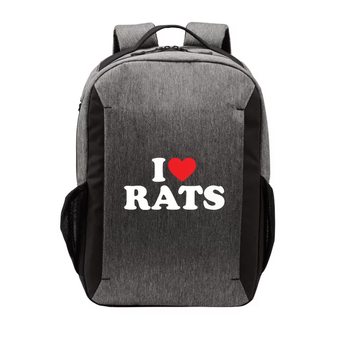 I Love Rats I Heart Rats I Love Rats Vector Backpack