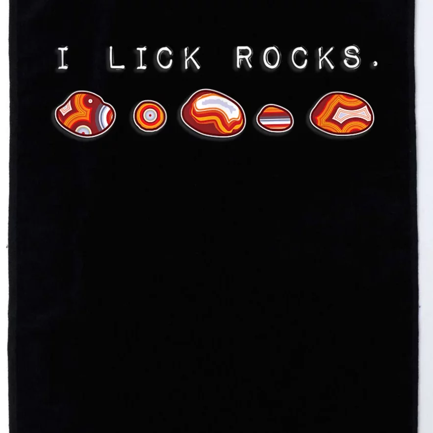 I Lick Rocks Agate Collector Platinum Collection Golf Towel