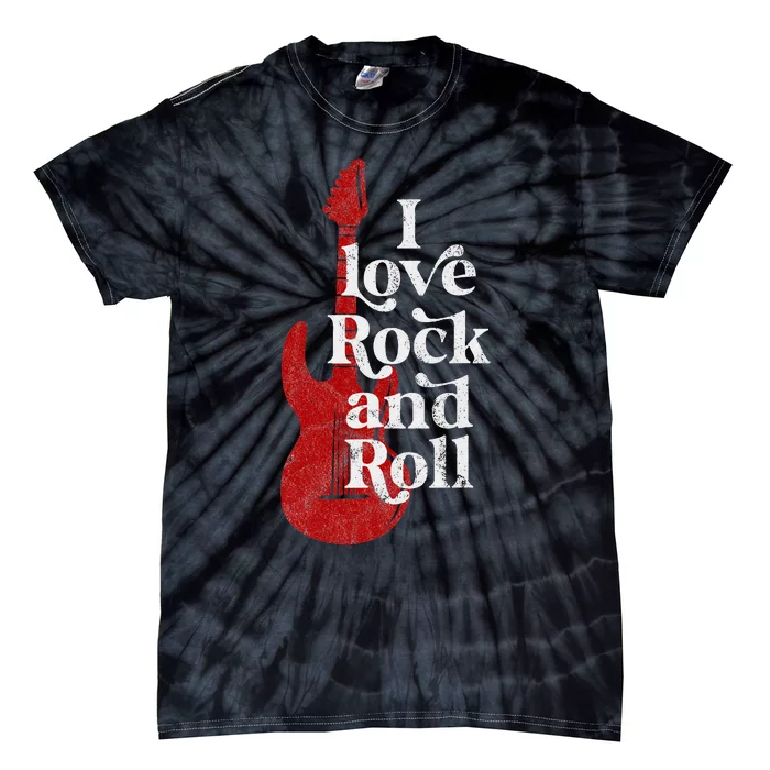 I Love Rock And Roll Tie-Dye T-Shirt