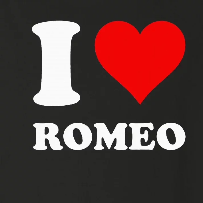 I Love Romeo Toddler Long Sleeve Shirt