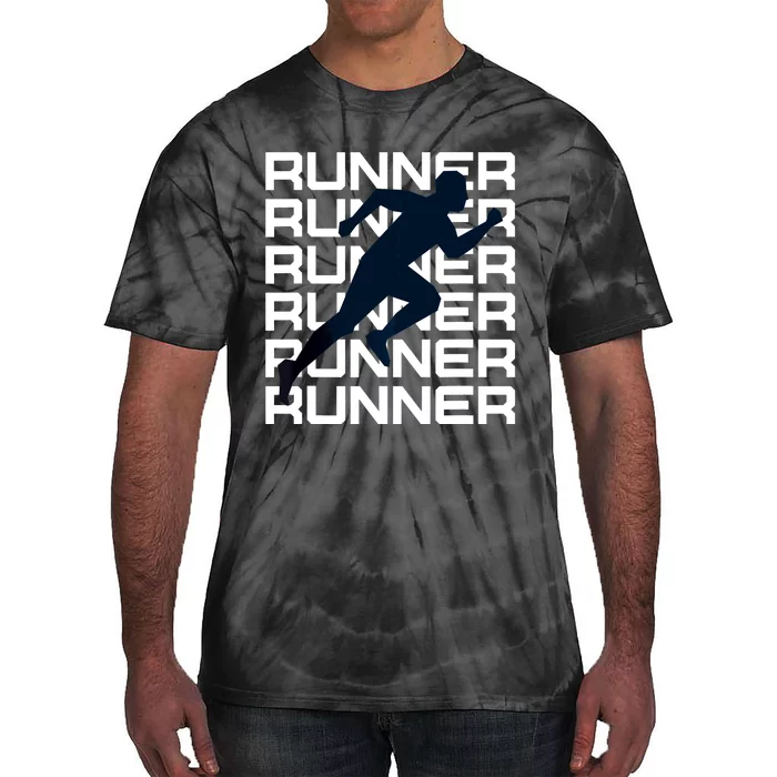 I Love Running, Run, Runner Short Sleeve Graphic Tie-Dye T-Shirt