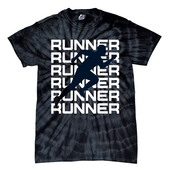 I Love Running, Run, Runner Short Sleeve Graphic Tie-Dye T-Shirt