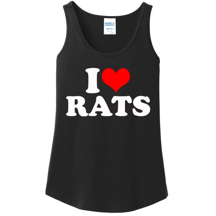 I Love Rats Ladies Essential Tank