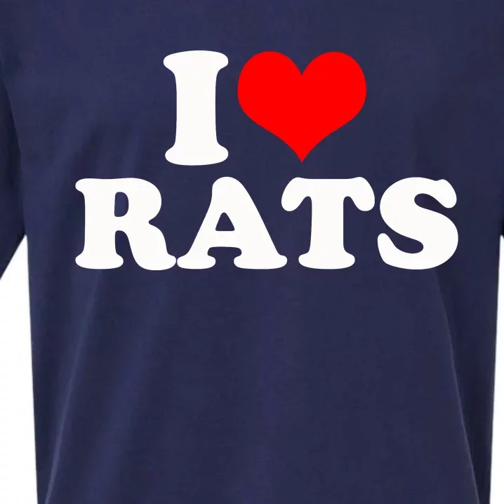 I Love Rats Sueded Cloud Jersey T-Shirt