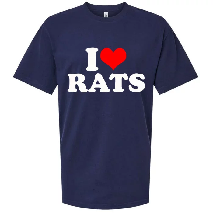 I Love Rats Sueded Cloud Jersey T-Shirt