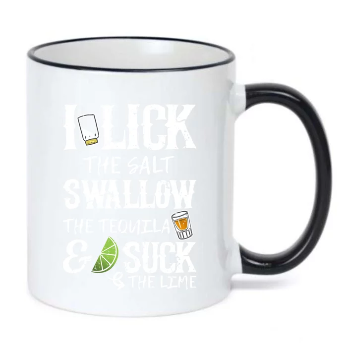 I Lick Salt Swallow Tequila Suck Lime Cinco De Mayo Cute Gift Black Color Changing Mug