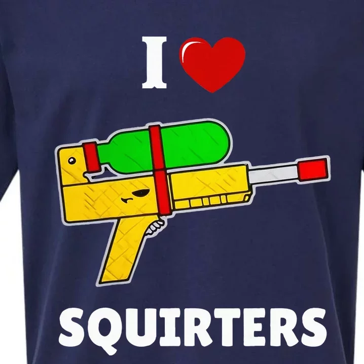 I Love Squirters Heart Design I Love Squirters Sueded Cloud Jersey T-Shirt