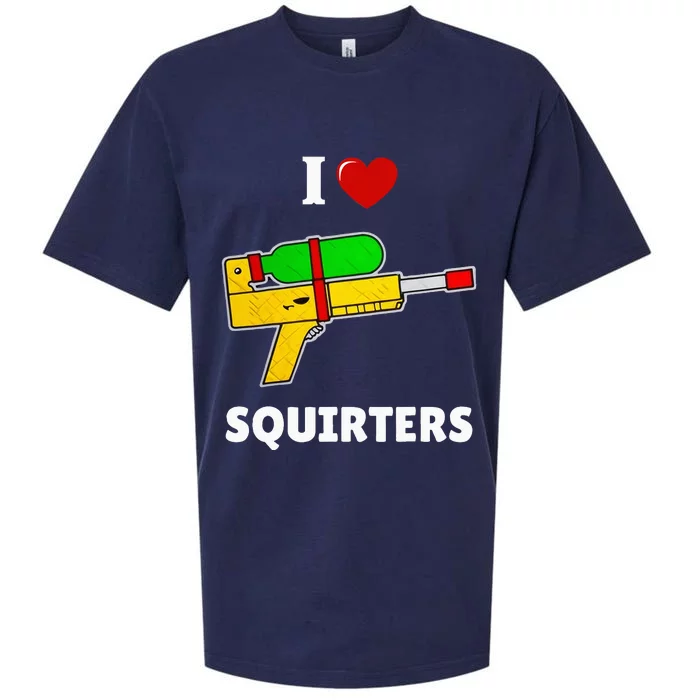 I Love Squirters Heart Design I Love Squirters Sueded Cloud Jersey T-Shirt