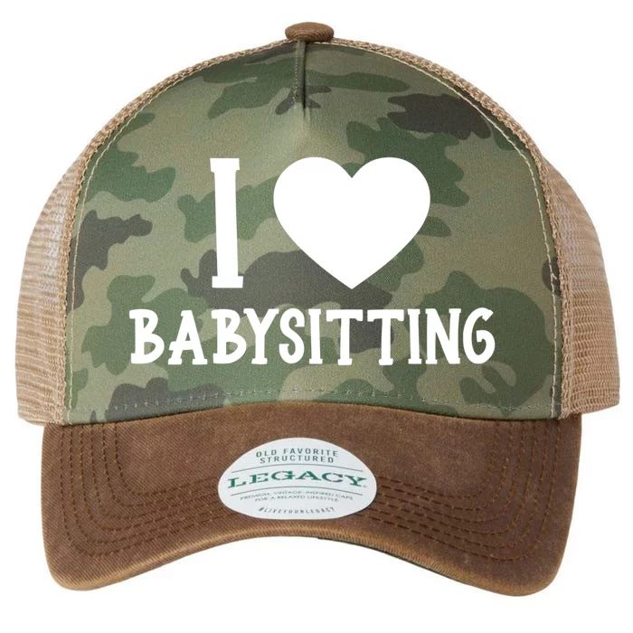 I Love Sitting Sitter Great Gift Legacy Tie Dye Trucker Hat