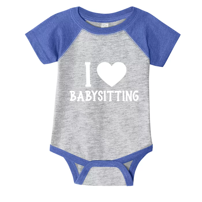 I Love Sitting Sitter Great Gift Infant Baby Jersey Bodysuit