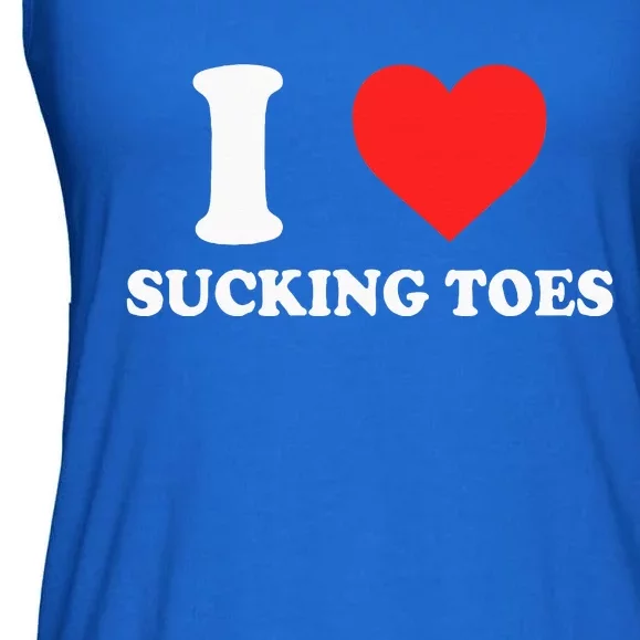 I Love Sucking Toes Heart Ladies Essential Flowy Tank