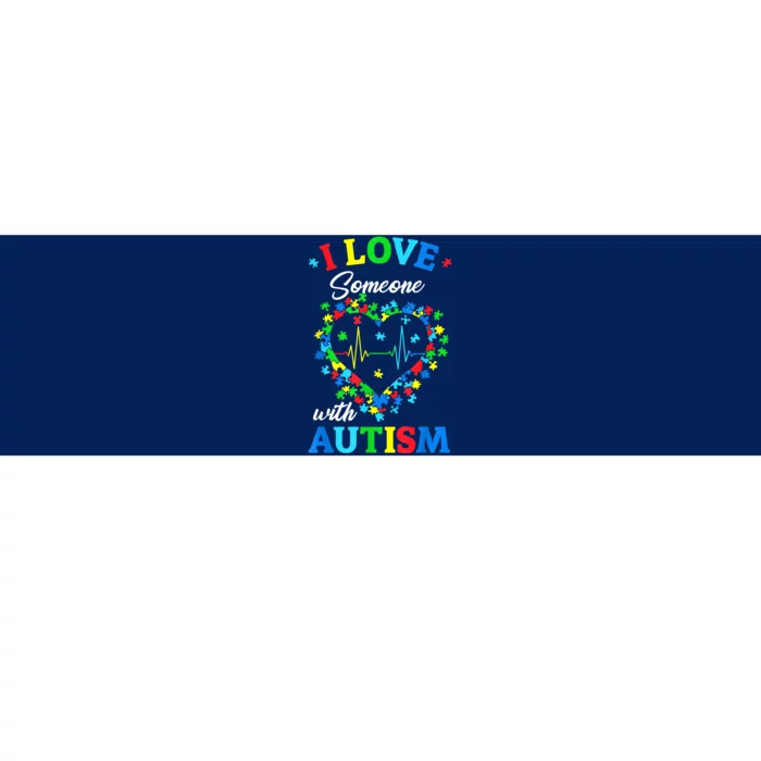 I Love Someone With Autism Awareness Men Women K.ids TS.hirt Bumper Sticker