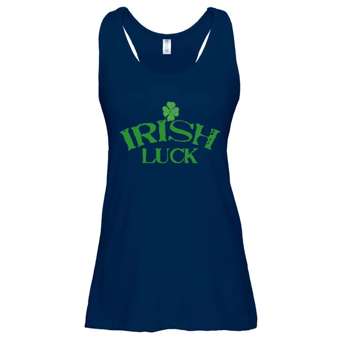 Irish Luck Saint St. Patrick's Day Clover Casino Ladies Essential Flowy Tank