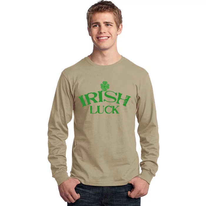 Irish Luck Saint St. Patrick's Day Clover Casino Tall Long Sleeve T-Shirt