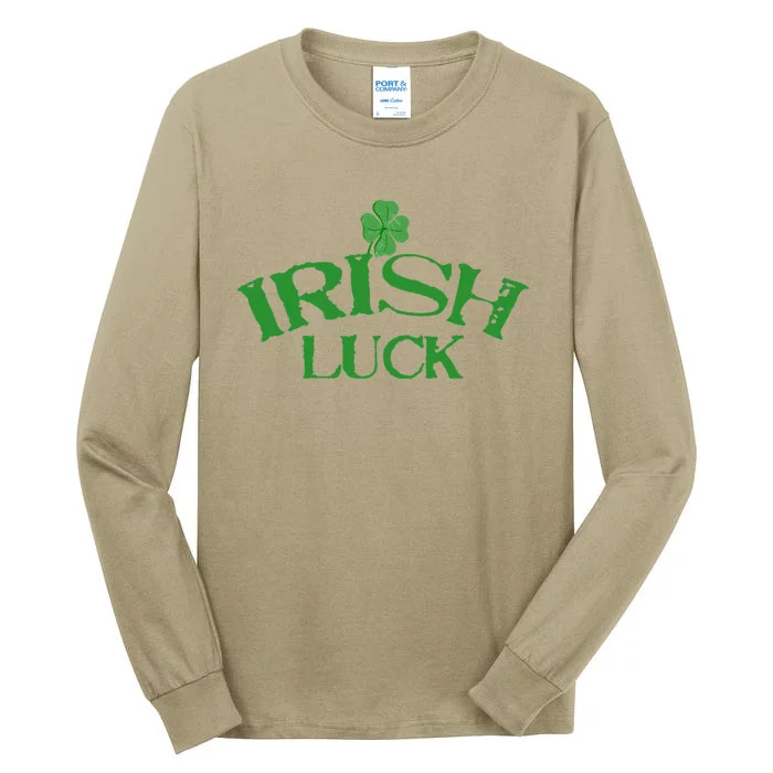 Irish Luck Saint St. Patrick's Day Clover Casino Tall Long Sleeve T-Shirt