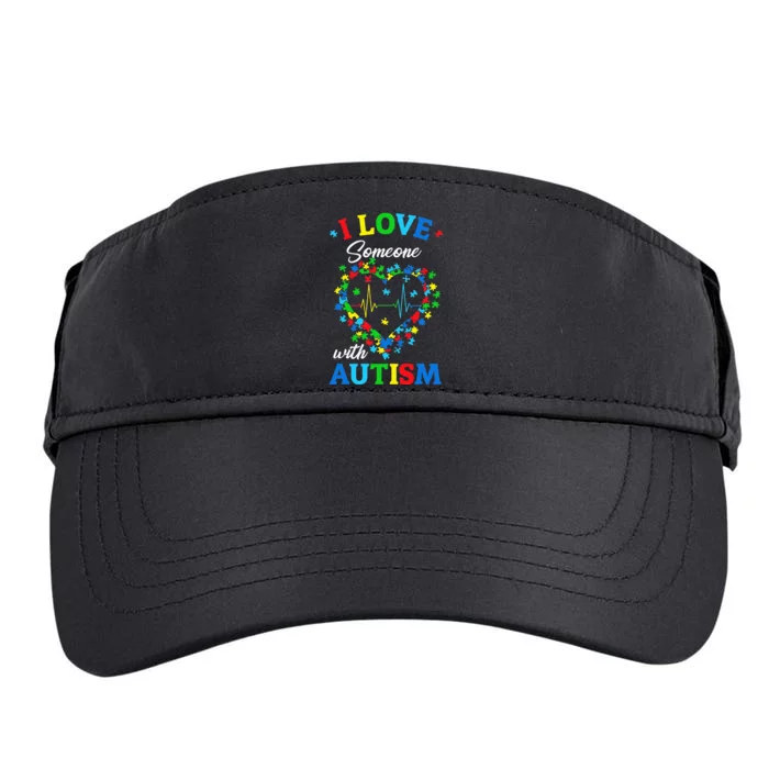 I Love Someone with Autism Awareness Adult Drive Performance Visor