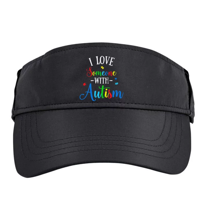 I Love Someone With Autism Awareness Adult Drive Performance Visor