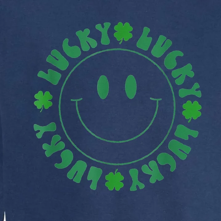 Irish Lucky Shamrock Green Clover St Patrick's Day Patricks Garment-Dyed Sweatshirt