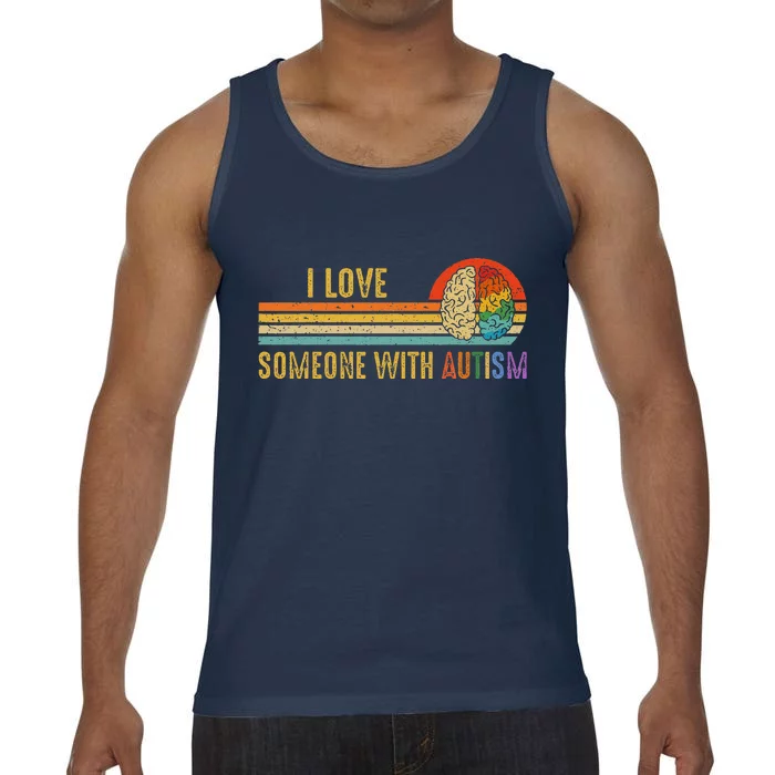 I Love Someone With Autism Neurodiversity April Comfort Colors® Tank Top