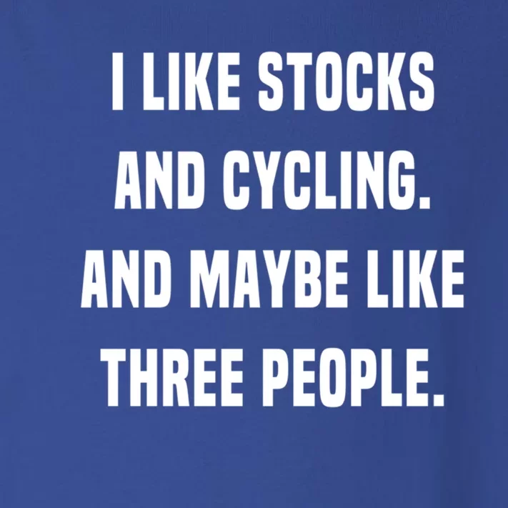 I Like Stocks And Cycling Funny Day Trader Stock Market Gift Toddler Long Sleeve Shirt