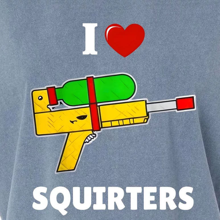 I Love Squirters Heart Design I Love Squirters Garment-Dyed Women's Muscle Tee