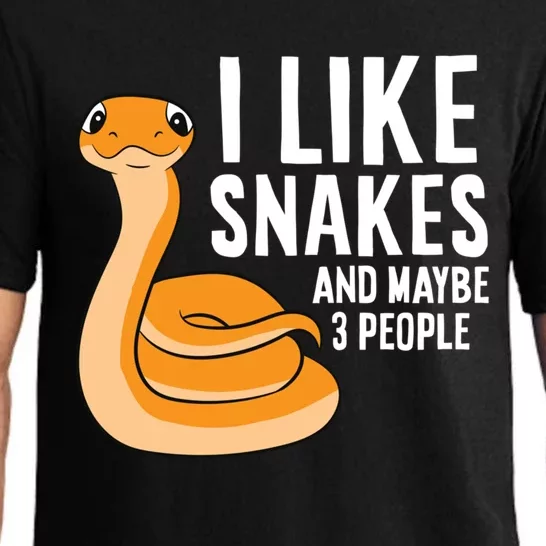 I Like Snakes And Maybe 3 People Snake Reptile Lover Cool Gift Pajama Set