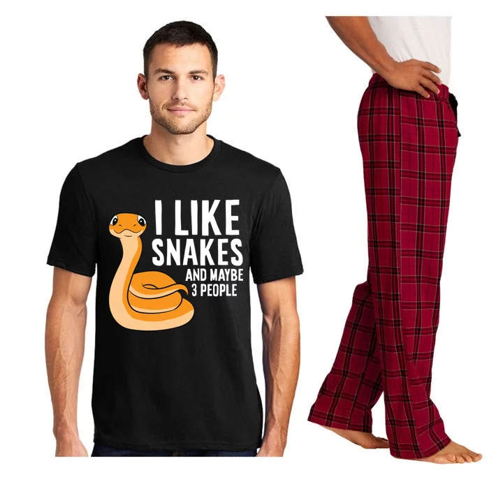 I Like Snakes And Maybe 3 People Snake Reptile Lover Cool Gift Pajama Set