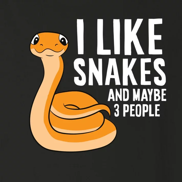 I Like Snakes And Maybe 3 People Snake Reptile Lover Cool Gift Toddler Long Sleeve Shirt