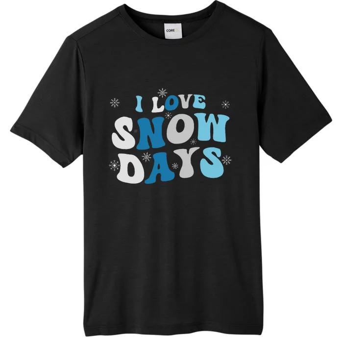 I Love Snow Days  Snow Day Supporter ChromaSoft Performance T-Shirt